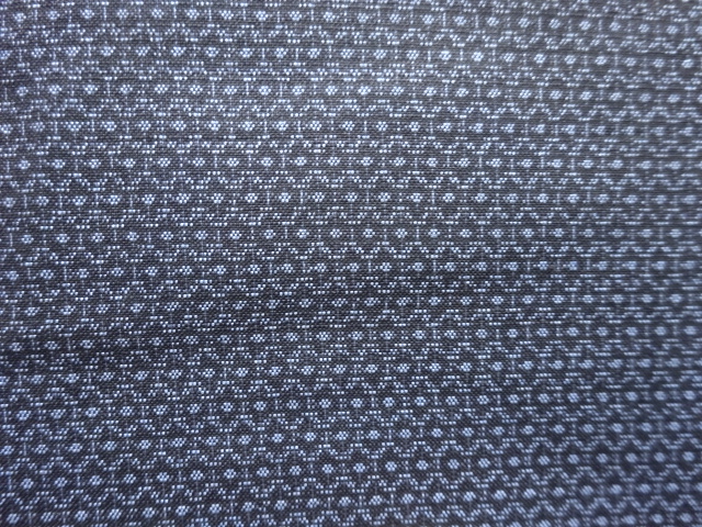 JAPANESE KIMONO / ANTIQUE MENS KIMONO / SILK / DORO OSHIMA TSUMUGI / WOVEN KIKKO KASURI PATTERN